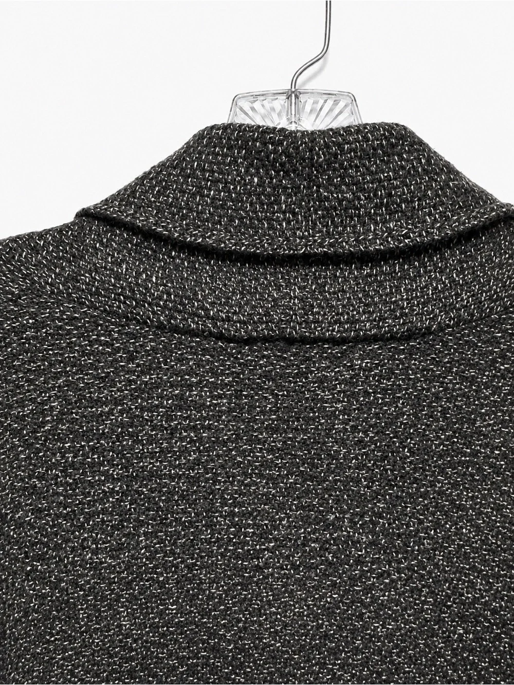 Damask Large Cashmere Angora Wool Blend Charcoal Longline Coatigan Cardigan Chic